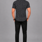 KURAJ Men's Black Polka Dot Printed Regular Fit Half Sleeve Casual Shirt