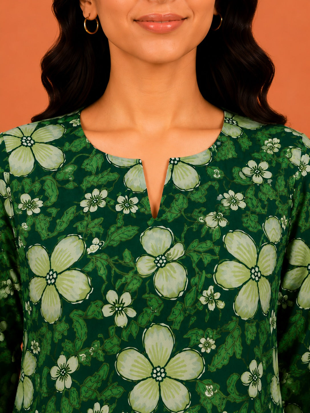 Kuraj Tunic Palazzos Co-ords Set - Graceful Floral Print