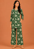 Kuraj Tunic Palazzos Co-ords Set - Graceful Floral Print