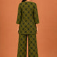 Kuraj Tunic Palazzos Co-ords Set - Elegant Floral Print