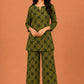 Kuraj Tunic Palazzos Co-ords Set - Elegant Floral Print