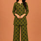 Kuraj Tunic Palazzos Co-ords Set - Elegant Floral Print