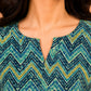 Kuraj Tunic Palazzos Co-ords Set - Vibrant Zigzag Geometric Print