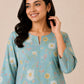 Kuraj Tunic Pant Co-ords Set - Soft Floral Daisy Print