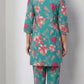 Kuraj Tunic Pant Co-ords Set - Floral Print