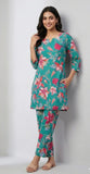 Kuraj Tunic Pant Co-ords Set - Floral Print