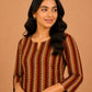 Kuraj Tunic Palazzos Co-ords Set - Vertical Zigzag Print