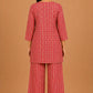 Kuraj Tunic Palazzos Co-ords Set - Vertical Ethnic Print