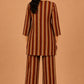 Kuraj Tunic Palazzos Co-ords Set - Vertical Zigzag Print