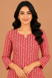 Kuraj Tunic Palazzos Co-ords Set - Vertical Ethnic Print