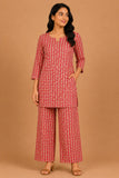 Kuraj Tunic Palazzos Co-ords Set - Vertical Ethnic Print