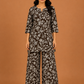 Kuraj Tunic Palazzos Co-ords Set - Botanical Floral Print