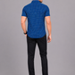 KURAJ Men's Navy Blue Micro Dot Printed Regular Fit Half Sleeve Casual Shirt