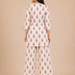 Kuraj Tunic Palazzos Co-ords Set - Beige Printed
