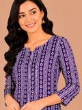 Kuraj Tunic Palazzos Co-ords Set - Ethnic Print
