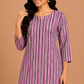 Kuraj Tunic Pant Co-ords Set - Stripe Print