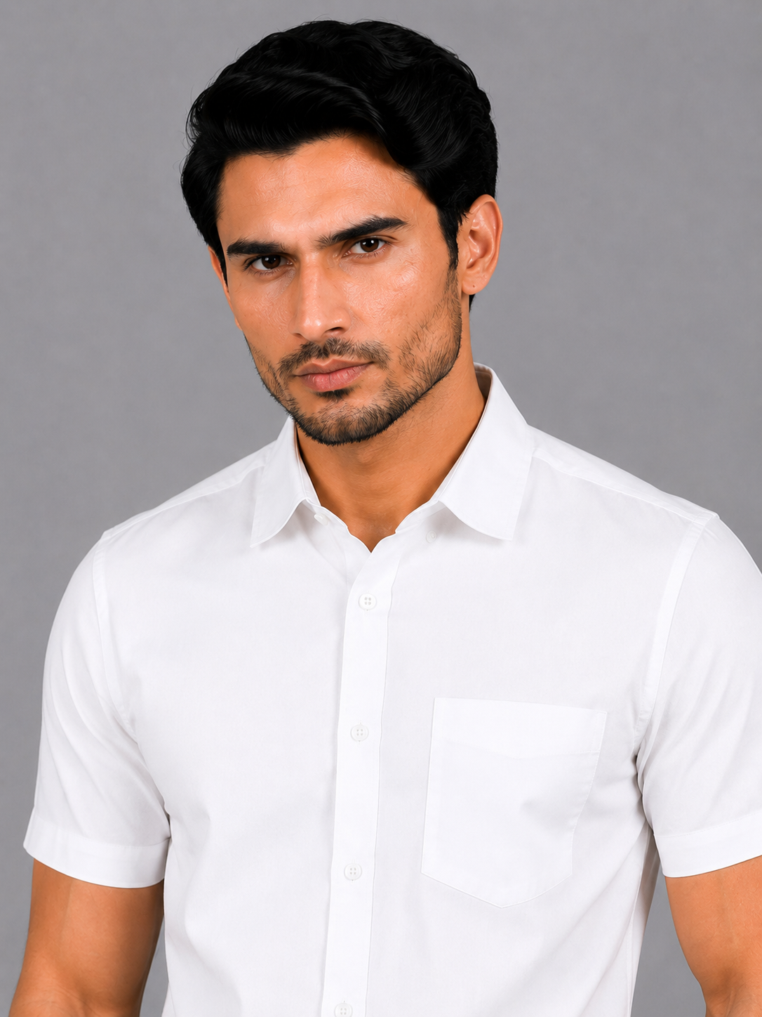 Kuraj Men Regular Fit Solid Spread Collar Casual Shirt