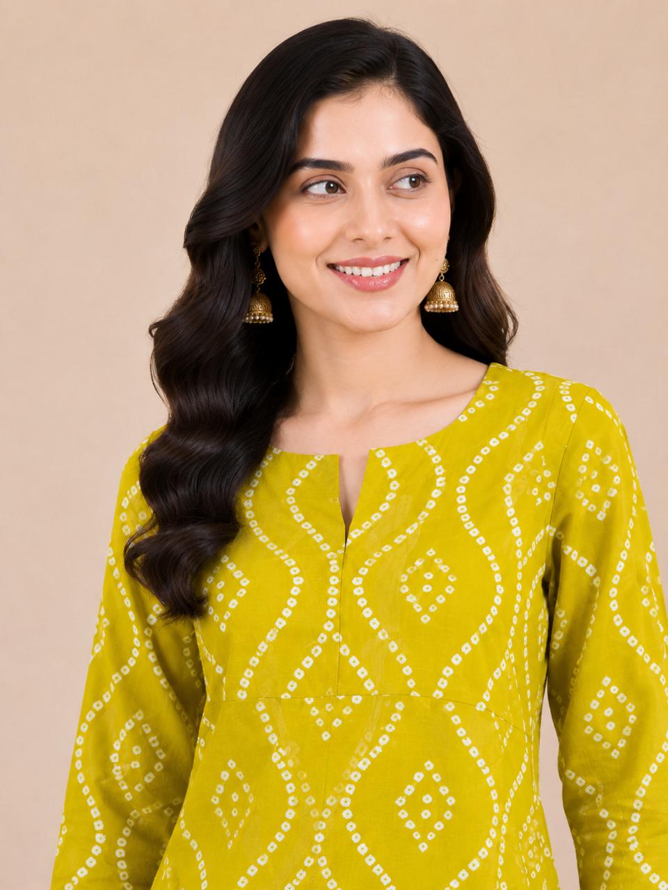 Kuraj Tunic Palazzos Co-ords Set - Geometric Printed